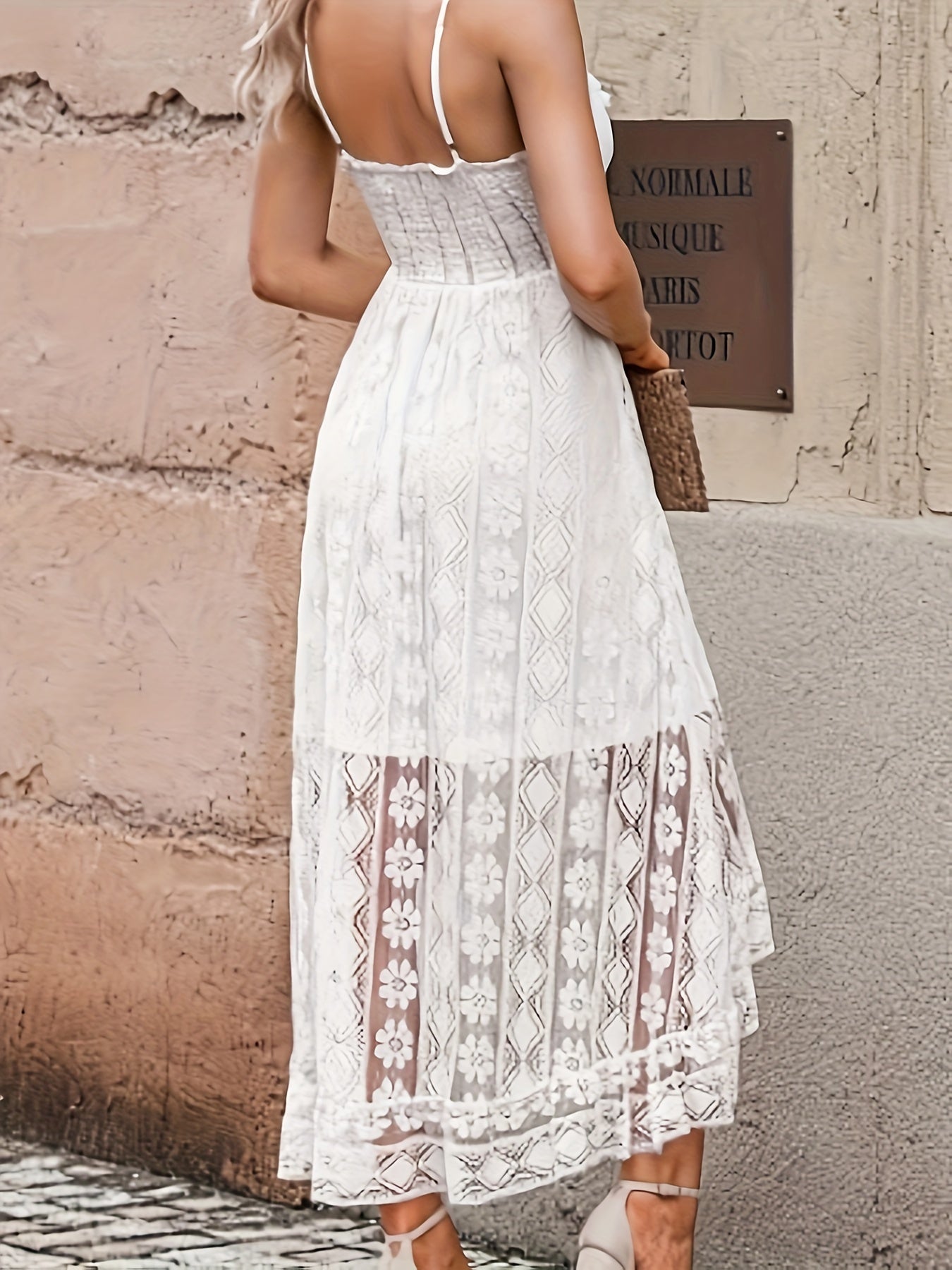 Elegantes V-Ausschnitt Maxikleid Damen für den Sommer