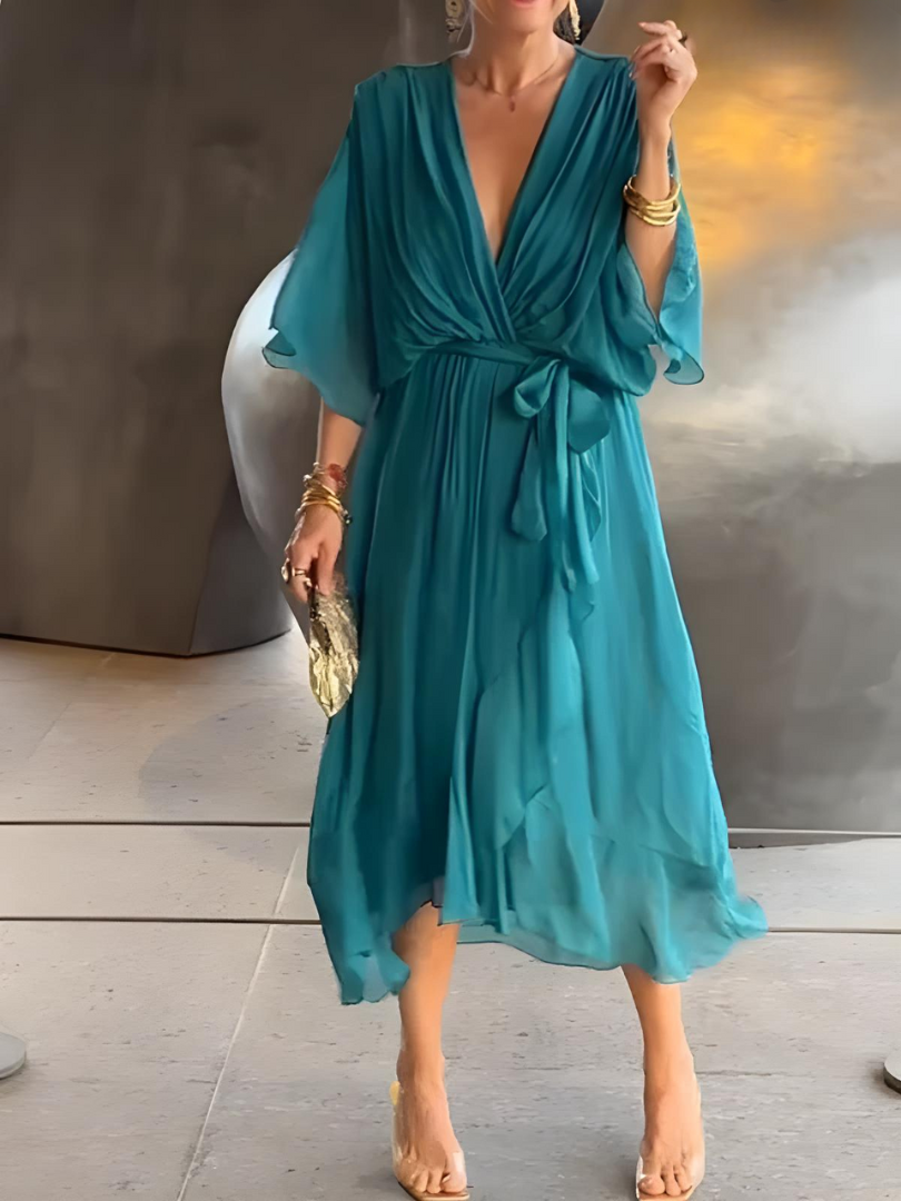 Elegantes Langes Sommerkleid für Stilvolle Tage