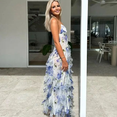 Elegantes Kleid Mit Floralem Muster Für Mädchen
