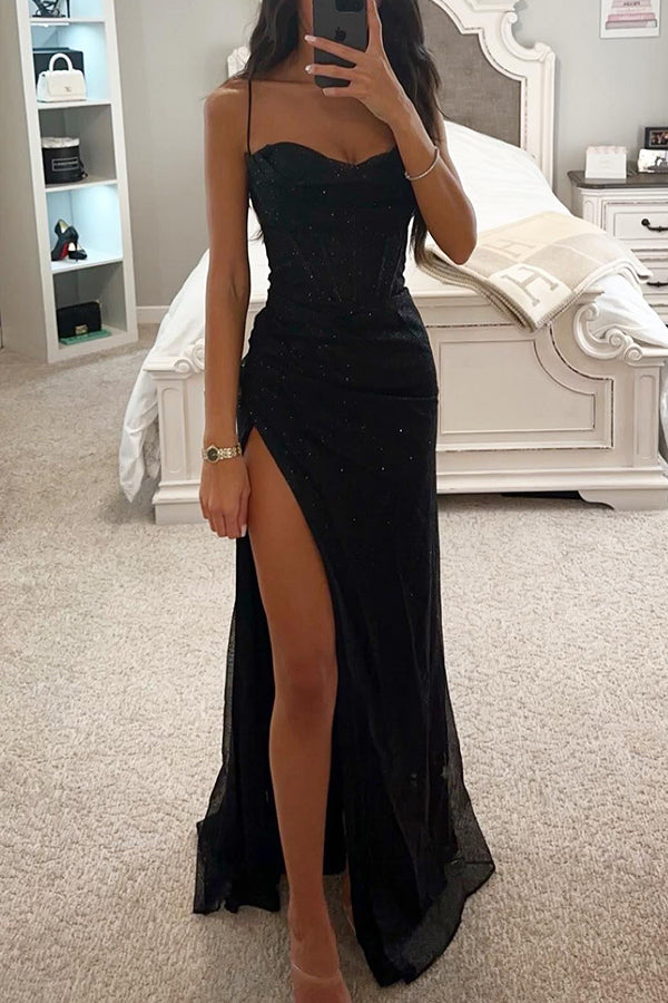 Eva | Romantisches Kleid mit Pailletten und Korsett