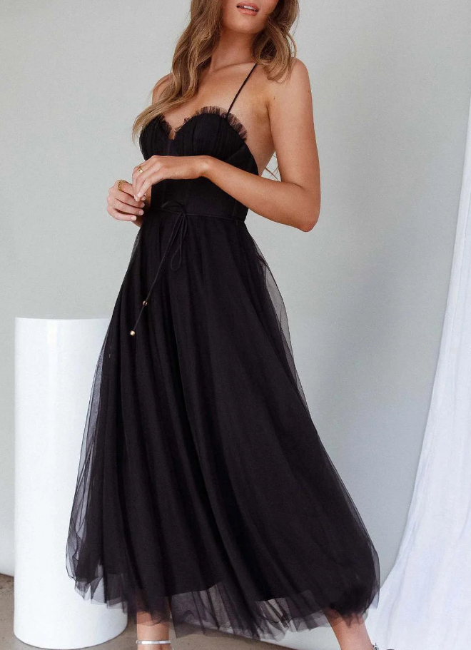 Ärmelloses Midi-Kleid - Stilvolles und Bequemes Kleid für Jeden Anlass