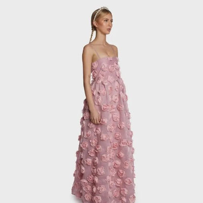 Elegantes Maxikleid mit Blumen für Feste