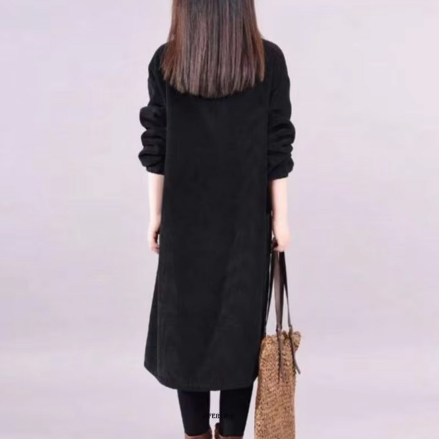 Bequemes Warmes Winterkleid für Große Größen