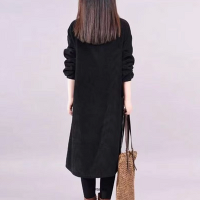 Bequemes Warmes Winterkleid für Große Größen