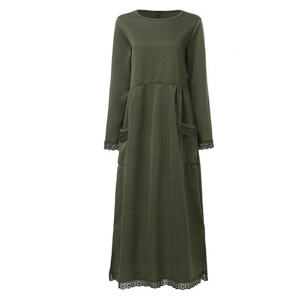Bequemes Pullover Maxikleid für jeden Tag
