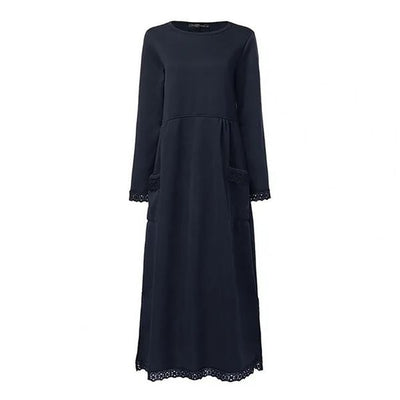 Bequemes Pullover Maxikleid für jeden Tag