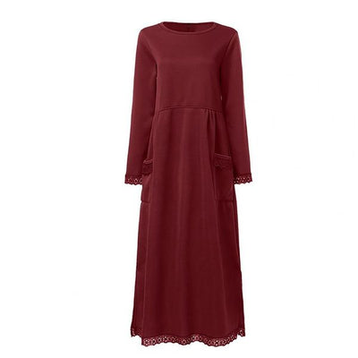 Bequemes Pullover Maxikleid für jeden Tag