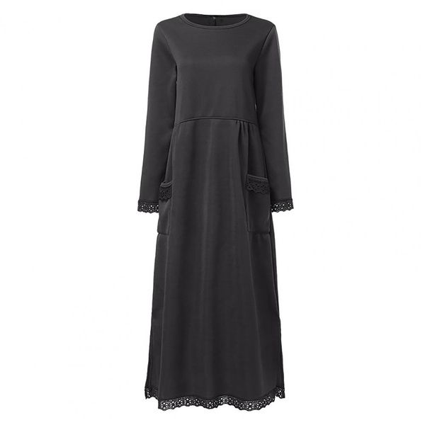 Bequemes Pullover Maxikleid für jeden Tag