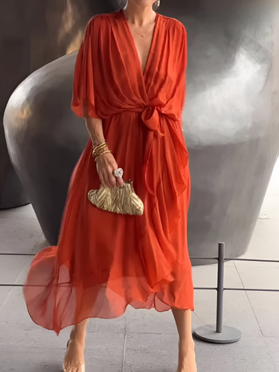 Elegantes Langes Sommerkleid für Stilvolle Tage