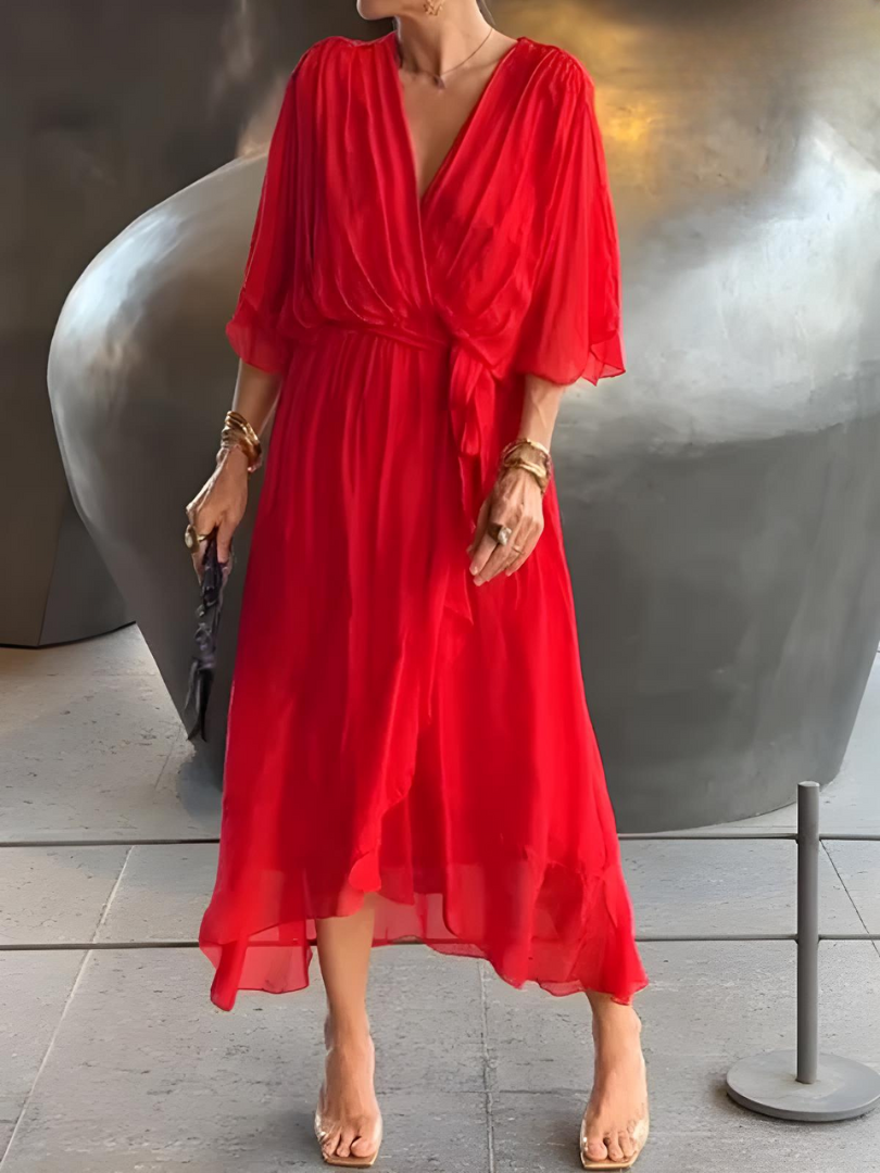 Elegantes Langes Sommerkleid für Stilvolle Tage