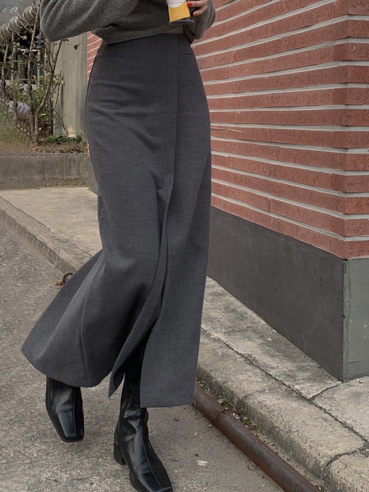 Eleganter Chique Maxi Rock Mit Schlitz Für Damen