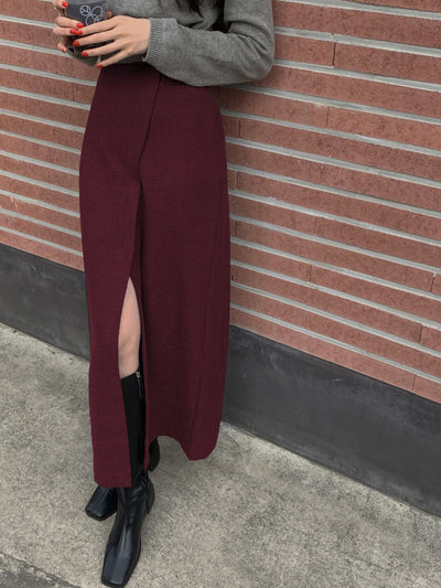 Eleganter Chique Maxi Rock Mit Schlitz Für Damen