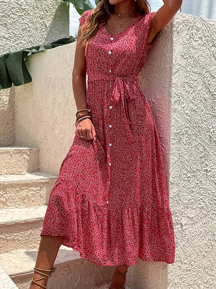 Elegantes Kleid Mit Schmeichelhafter Silhouette Für Frauen