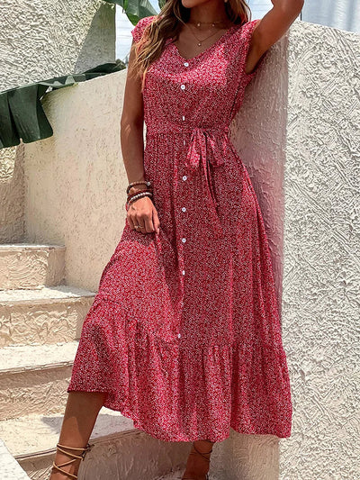 Elegantes Kleid Mit Schmeichelhafter Silhouette Für Frauen