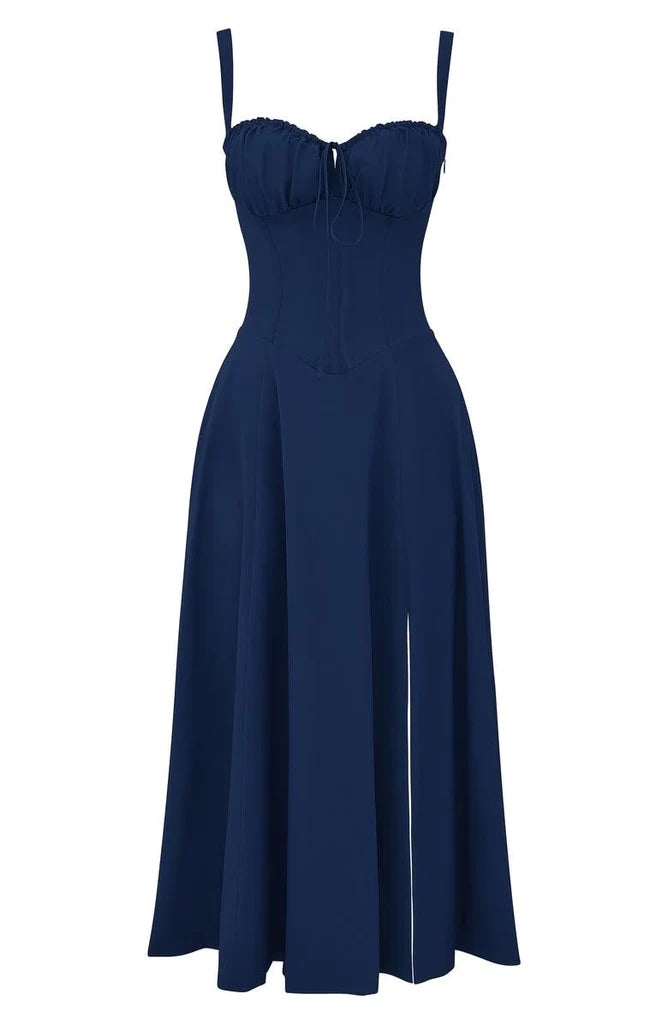 Floral Kleid | Elegant sommer sleeveless Midi Frauenkleid