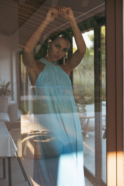 Bequemes Kleid x VANESSA MARTINS - BLAU