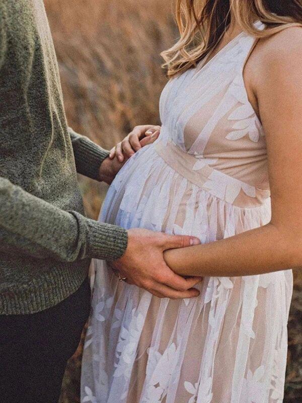 Elegantes Umstands-Maxikleid für Bequemen Stil