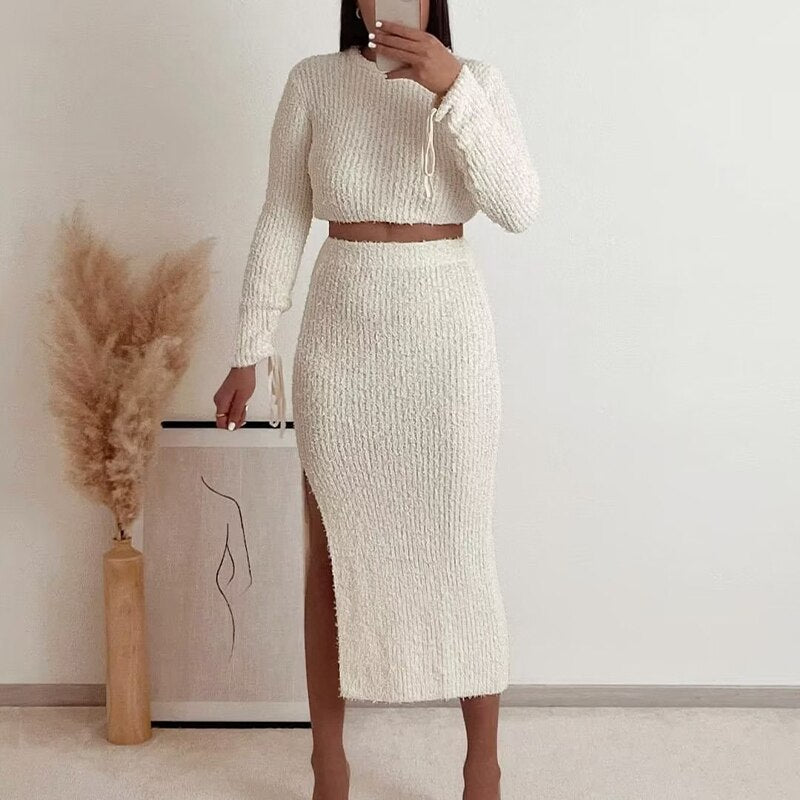 Eleganter Maxirock mit Seitenschlitz für Damen