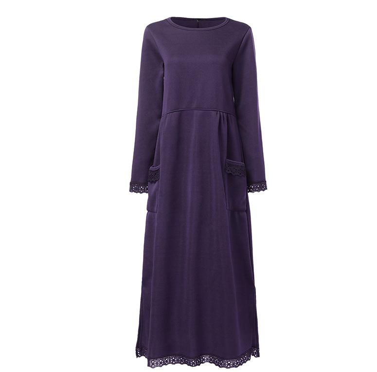 Bequemes Pullover Maxikleid für jeden Tag