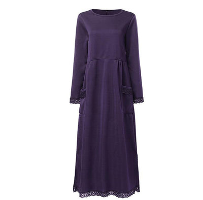 Bequemes Pullover Maxikleid für jeden Tag