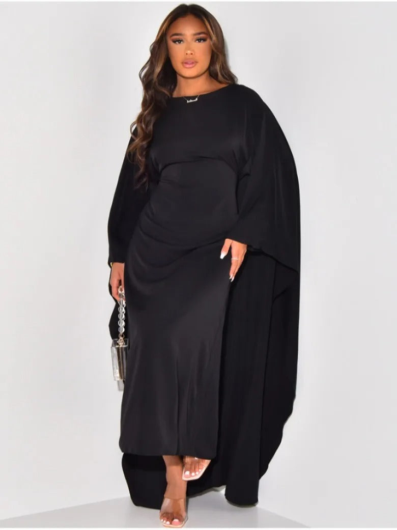 Elegantes Kleid mit Rundhalsausschnitt und hoher Taille