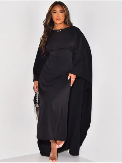 Elegantes Kleid mit Rundhalsausschnitt und hoher Taille