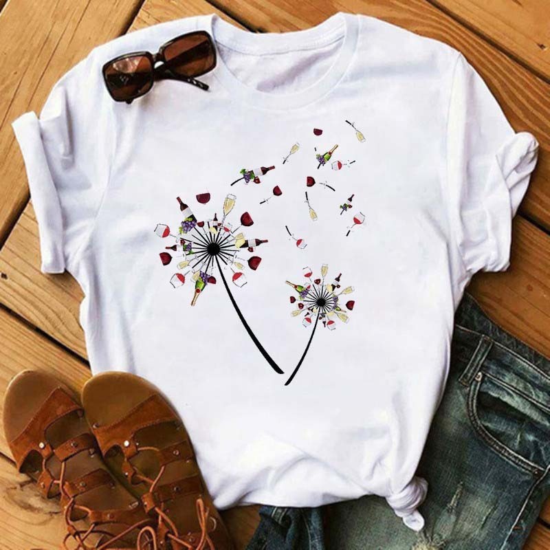 Avelena | Kawaii Roségold Weinglas T-Shirt