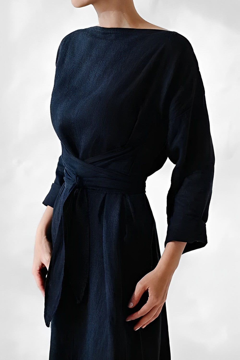 Elegantes Herbst Kleid für Frauen mit Schnürung